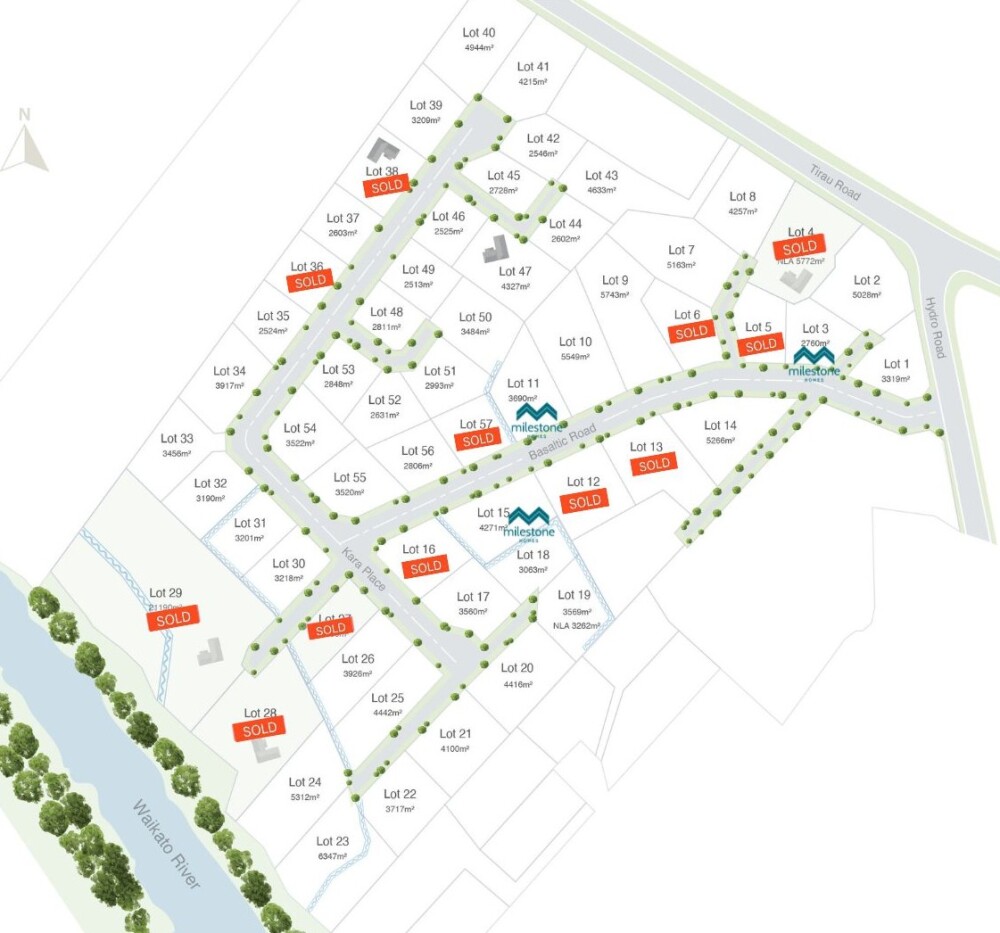 Karapiro Edge site plan SOLD