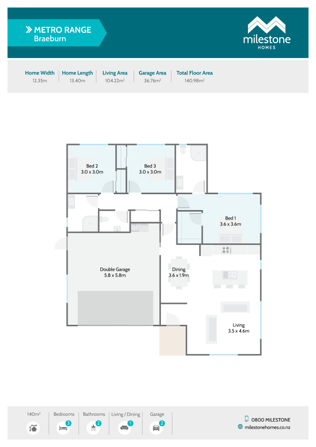 5 Maru Street, Lockerbie Estate, Morrinsville - Floor Plan