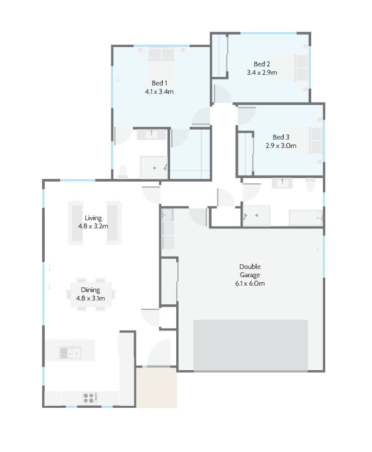 Hamilton - 8 Oralee Terrace - Floor Plan