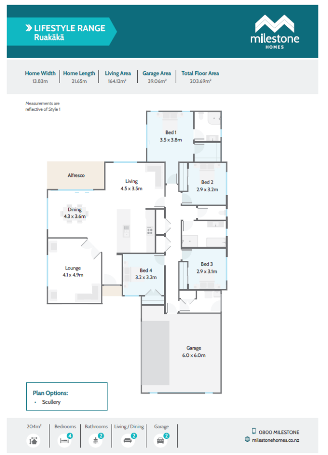 Ruakākā - Floor Plan