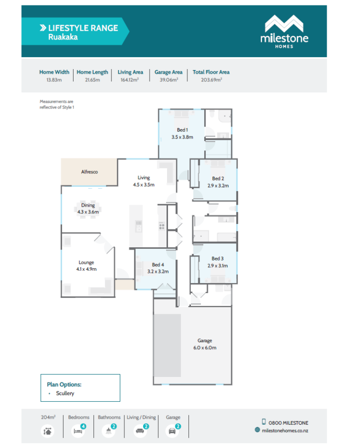 Ruakaka - Floor Plan