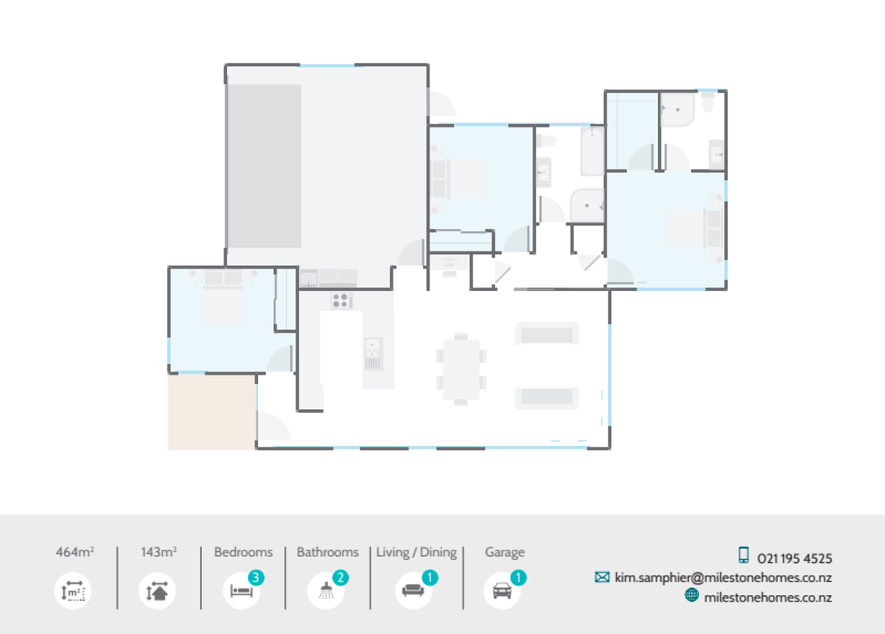 105 Cobham Drive, Lockerbie Estate, Morrinsville - Floor Plan