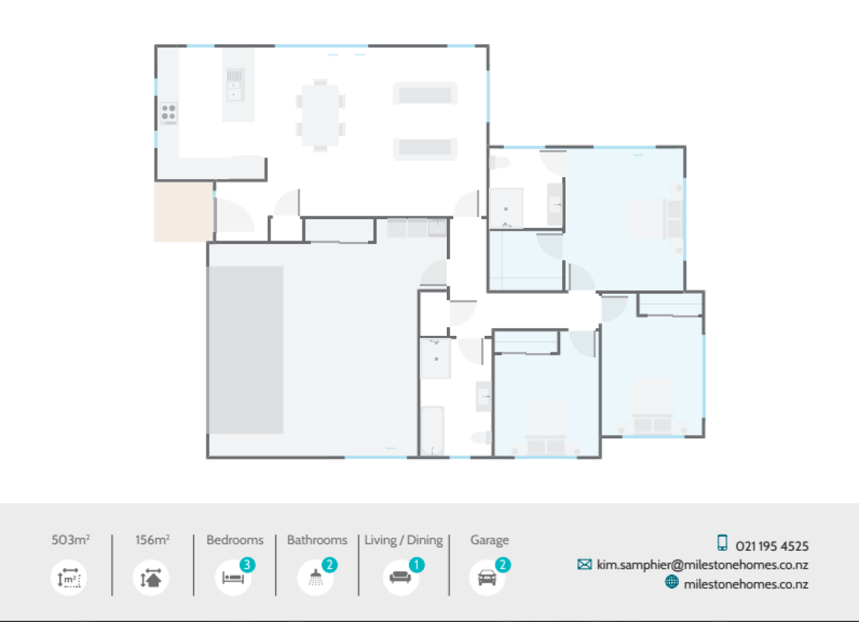 91 Marsh Avenue, Lockerbie Estate, Morrinsville - Floor Plan