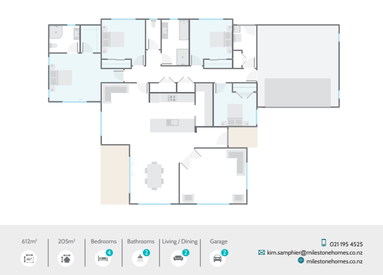 18 Manning Street, Lockerbie Estate, Morrinsville - Floor Plan