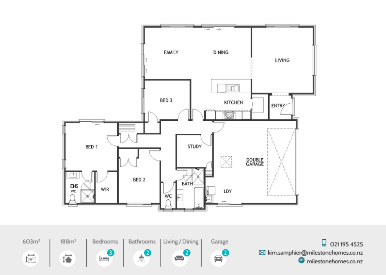 16 Manning Street, Lockerbie Estate, Morrinsville - Floor Plan