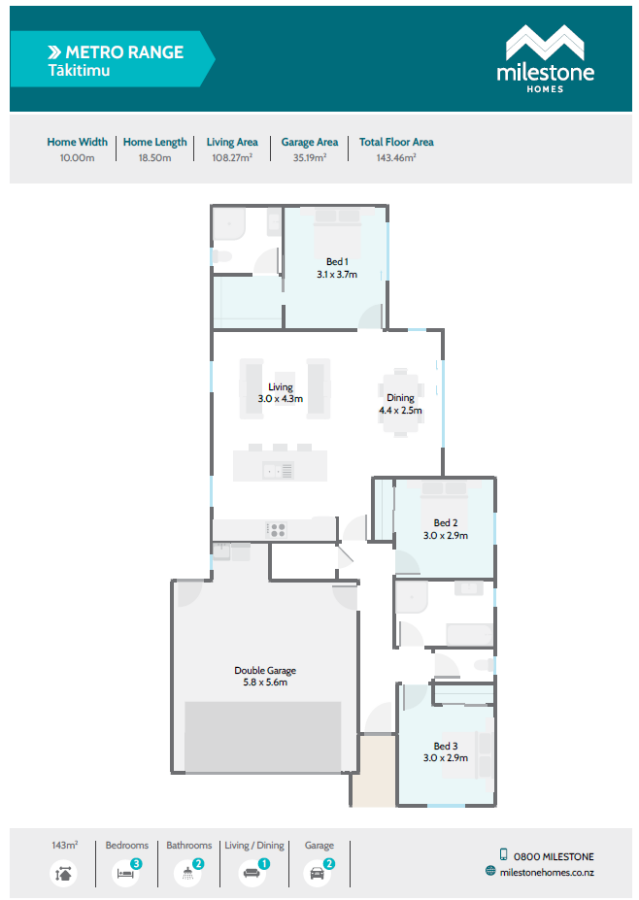 Tākitimu - Floor Plan