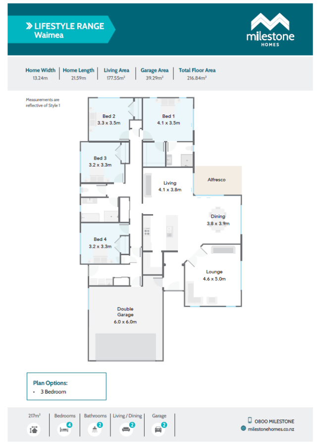 Waimea - Floor Plan