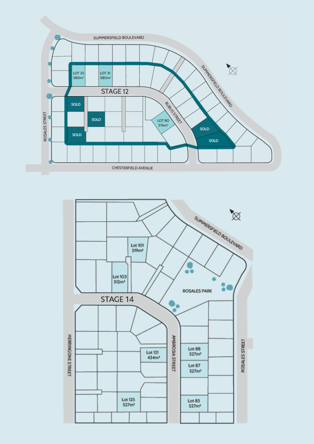 Area plan / lot allocation